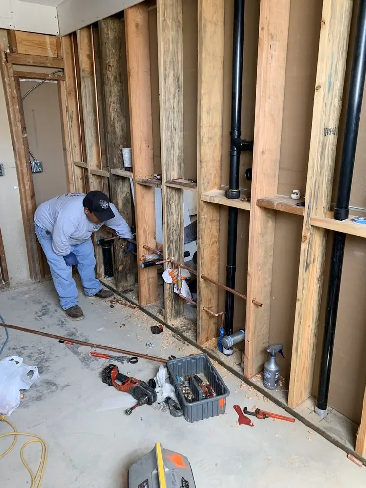 Commercial rough-in plumbing for Gas Line Repair in Senoia